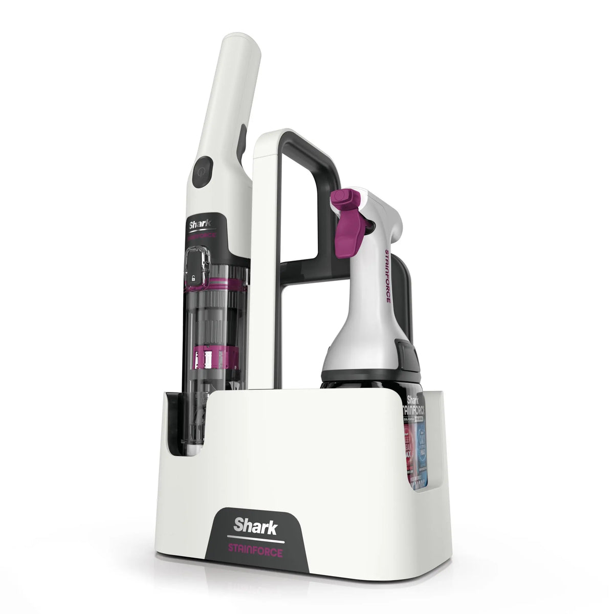Shark StainForce Cordless Portable Stain Cleaner, bagless with self cleaning  - HX100