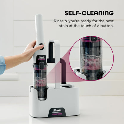 Shark StainForce Cordless Portable Stain Cleaner, bagless with self cleaning  - HX100