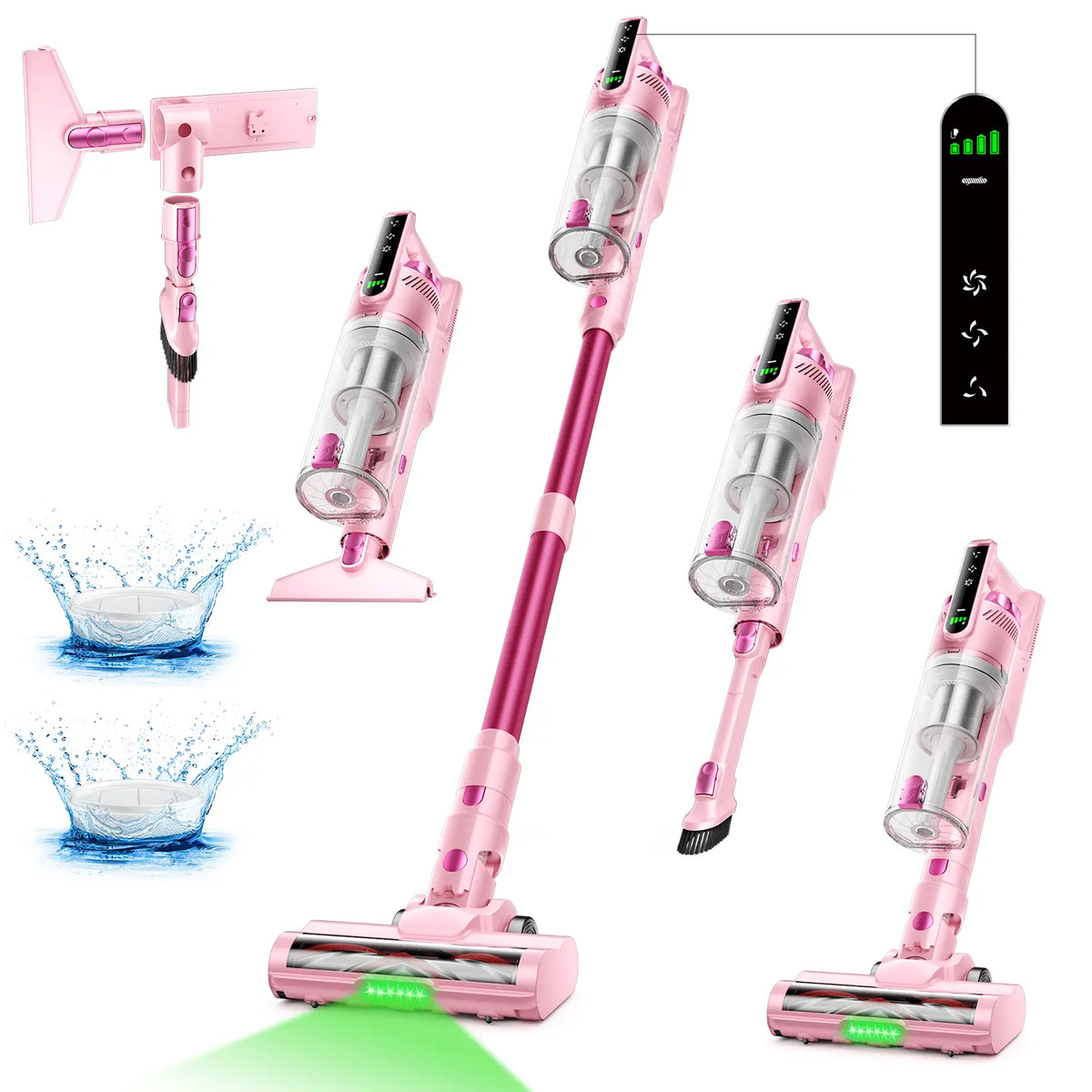 2026 New Arrival | Trucozie T550 Cordless Vacuum, 40kPa Suction, 50 Mins Runtime, 8-in-1 Lightweight Stick Vacuum for Pet Hair, Floors & Car