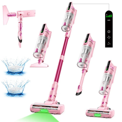 2026 New Arrival | Trucozie T550 Cordless Vacuum, 40kPa Suction, 50 Mins Runtime, 8-in-1 Lightweight Stick Vacuum for Pet Hair, Floors & Car
