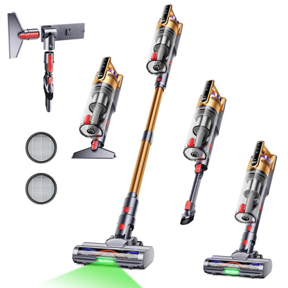 2026 New Arrival | Trucozie T550 Cordless Vacuum, 40kPa Suction, 50 Mins Runtime, 8-in-1 Lightweight Stick Vacuum for Pet Hair, Floors & Car