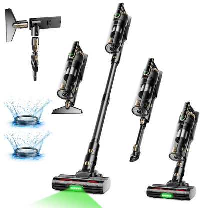 2026 New Arrival | Trucozie T550 Cordless Vacuum, 40kPa Suction, 50 Mins Runtime, 8-in-1 Lightweight Stick Vacuum for Pet Hair, Floors & Car